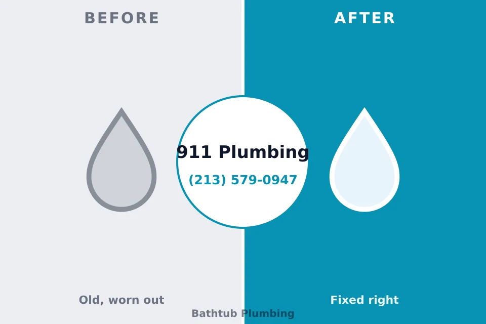 Before and after: plumbing repair Groton, SD